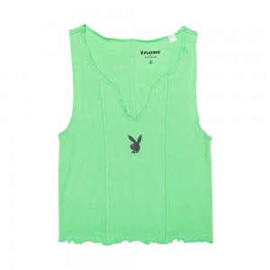 Dámské T-shirt Playboy N950PB Puffer Vest Zelene | PLBY-592898