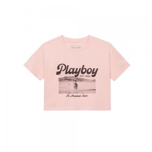 Dámské T-shirt Playboy Pride is Good Multi Tie Dye | PLBY-592882