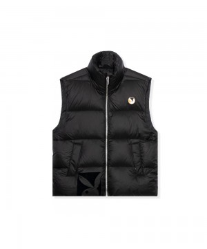 Pánské Bundy Playboy N950PB Puffer Vest Černé | PLBY-593069