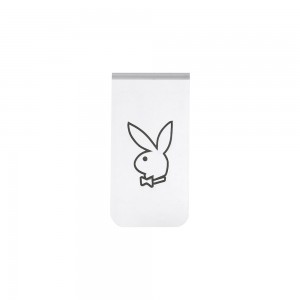 Pánské Doplňky Playboy Rabbit Head Money Clip Stříbrné | PLBY-592929