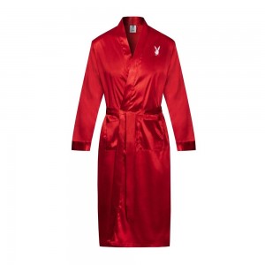 Pánské Doplňky Playboy Satin Mansion Robe | PLBY-592925