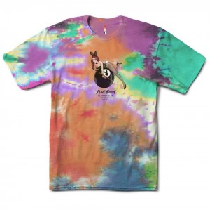 Pánské T-shirt Playboy 8-Ball Tokyo Club Tie Dye | PLBY-593170