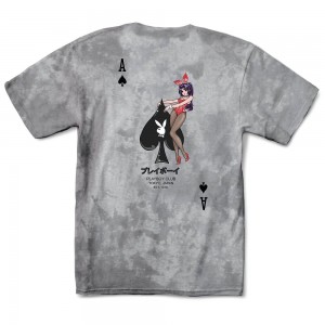 Pánské T-shirt Playboy Ace of Spades Tie-Dye | PLBY-593115