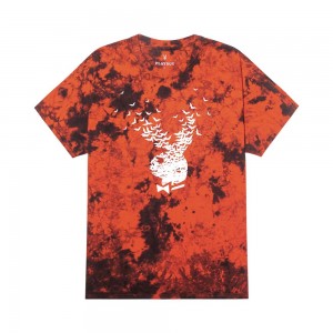 Pánské T-shirt Playboy Exploding Bat Tie-Dye | PLBY-593272