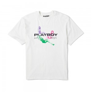 Pánské T-shirt Playboy Illusion Šedé | PLBY-593226