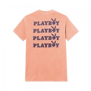 Pánské T-shirt Playboy Peach Grafická Koralove | PLBY-593263