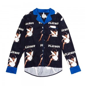 Pánské T-shirt Playboy Soulland October 1971 Long Sleeve Camp | PLBY-593250