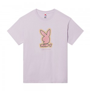 Pánské T-shirt Playboy Tokyo Club Logo Orchid Fialové | PLBY-593255