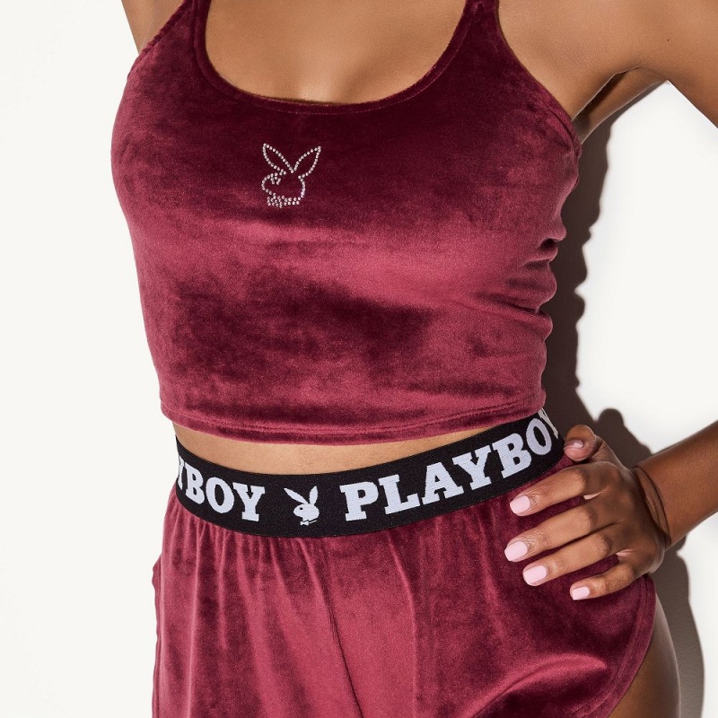 Dámské Body Playboy The Essentials Modal Tanga Růžové | PLBY-592702