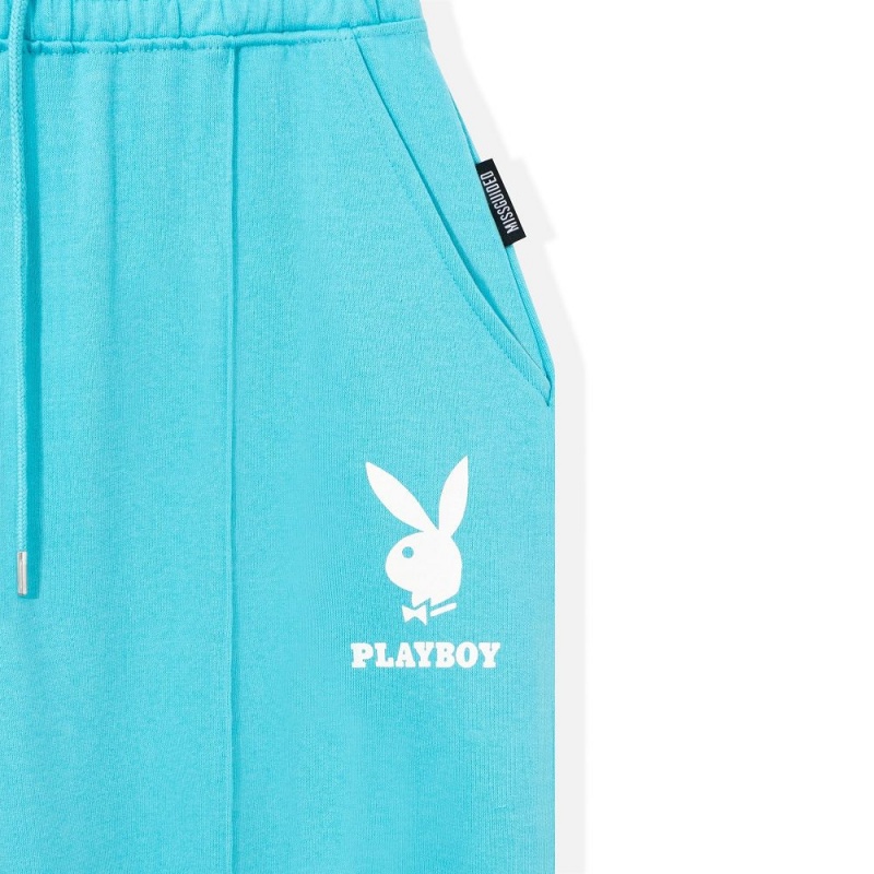 Dámské Kalhoty Jogger Playboy Bunny Sportovní - 6pcs set Světle Blankyt | PLBY-592777