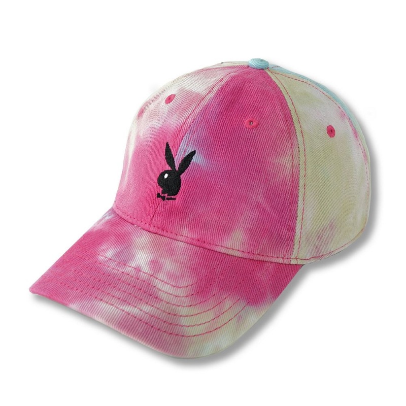 Dámské Klobouky Playboy Adjustable Rabbit Head Logo Hat Tie Dye | PLBY-592633