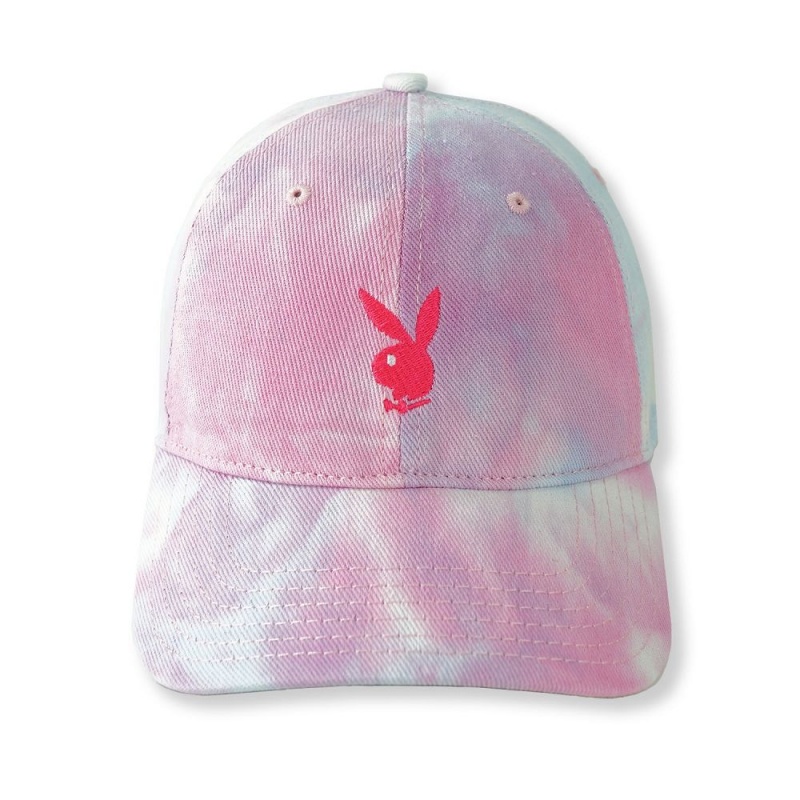 Dámské Klobouky Playboy Adjustable Rabbit Head Logo Hat Tie Dye | PLBY-592633