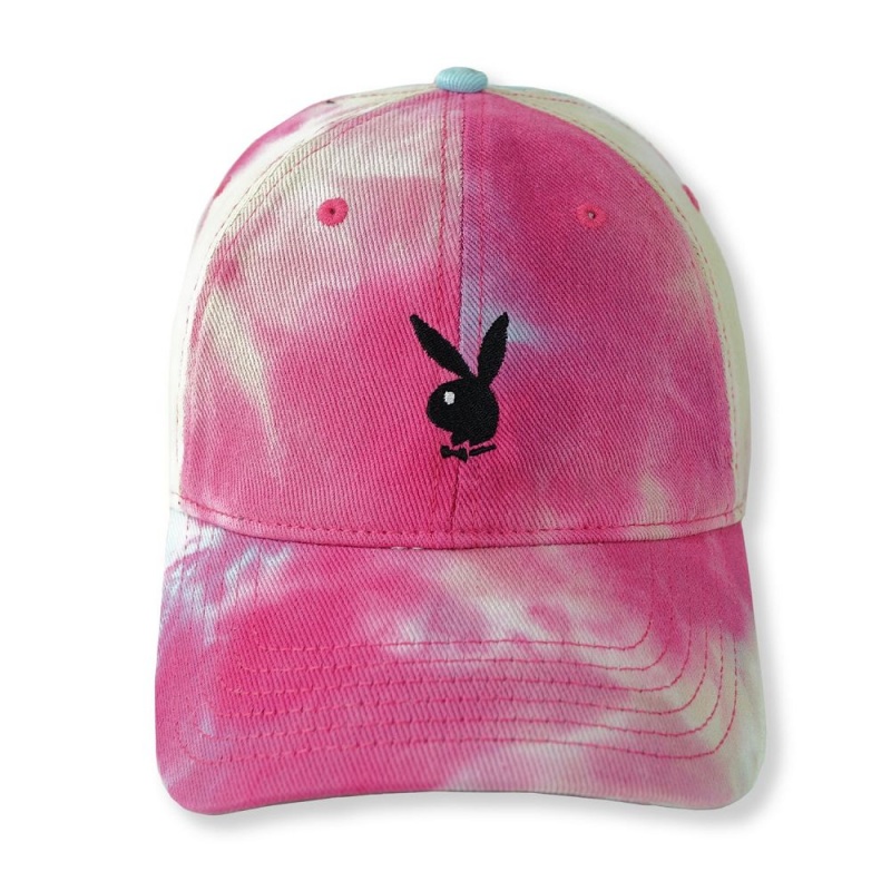 Dámské Klobouky Playboy Adjustable Rabbit Head Logo Hat Tie Dye | PLBY-592633