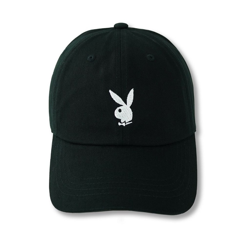 Dámské Klobouky Playboy Adjustable Rabbit Head Logo Hat Černé | PLBY-592627