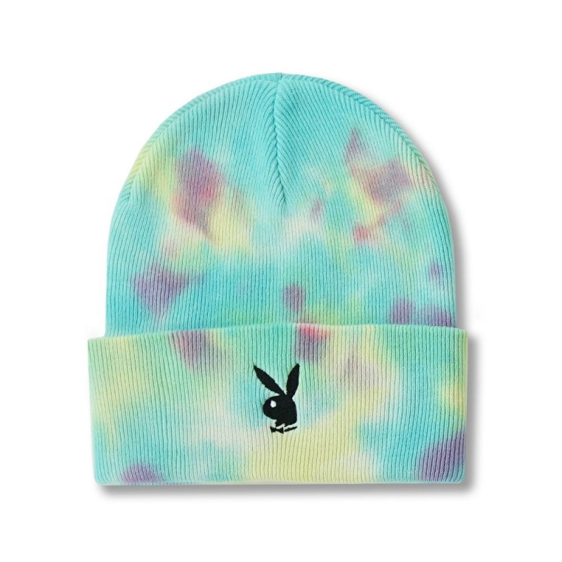 Dámské Klobouky Playboy Rabbit Head Knit Beanie Tie Dye Fialové | PLBY-592632