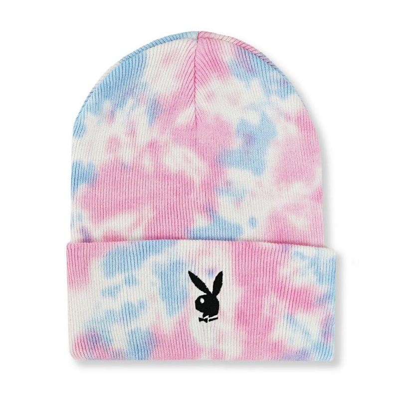 Dámské Klobouky Playboy Rabbit Head Knit Beanie Tie Dye Fialové | PLBY-592632