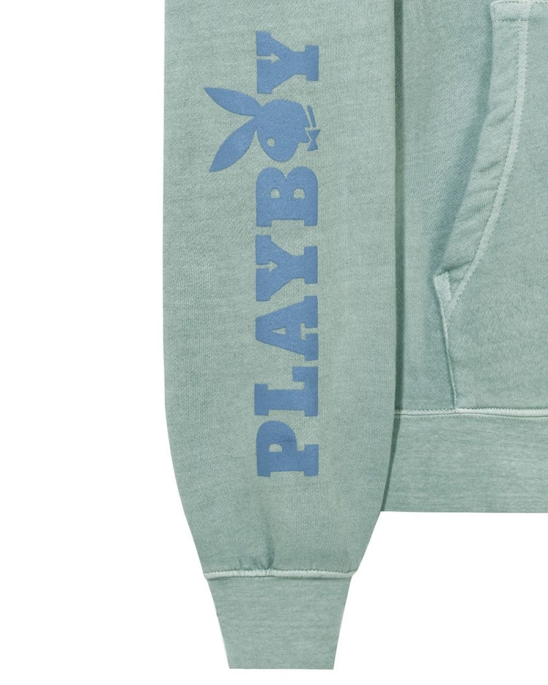 Dámské Mikina s Kapucí Playboy The Flare Jean Indigo Oranžové Blankyt | PLBY-592871