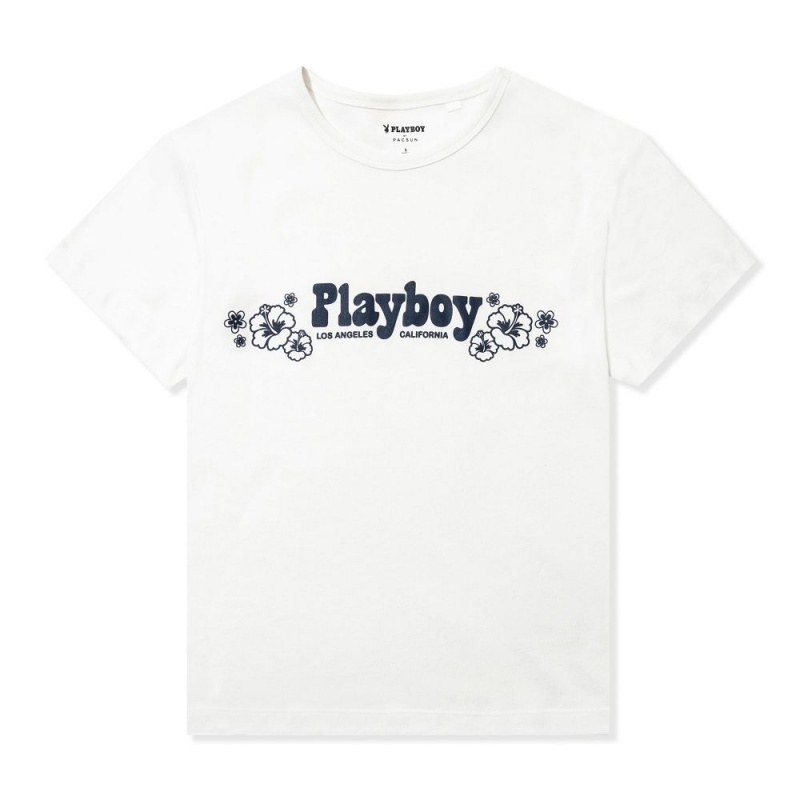 Dámské T-shirt Playboy October 2020 Carolina Ballesteros Oversized Blankyt | PLBY-592896