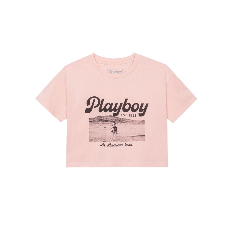 Dámské T-shirt Playboy Pride is Good Multi Tie Dye | PLBY-592882