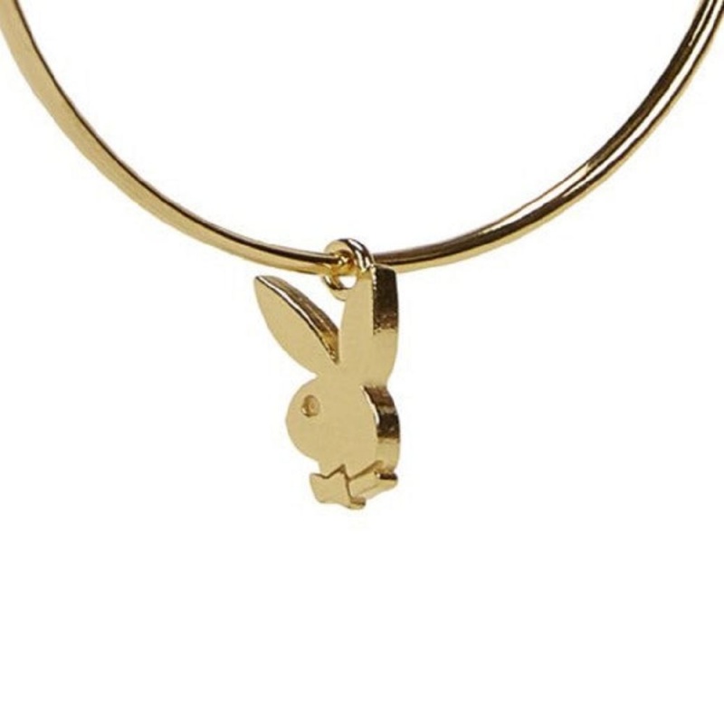 Dámské Šperky Playboy Bunny Hoops Zlaté | PLBY-592620