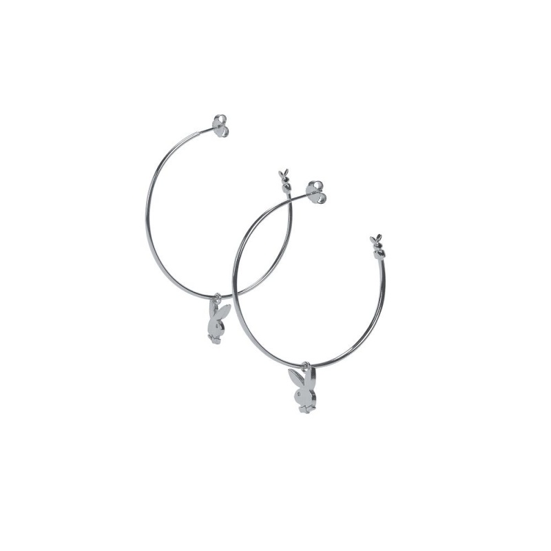 Dámské Šperky Playboy Bunny Hoops Zlaté | PLBY-592620