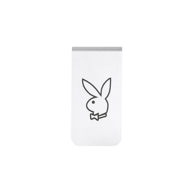 Pánské Doplňky Playboy Rabbit Head Money Clip Stříbrné | PLBY-592929