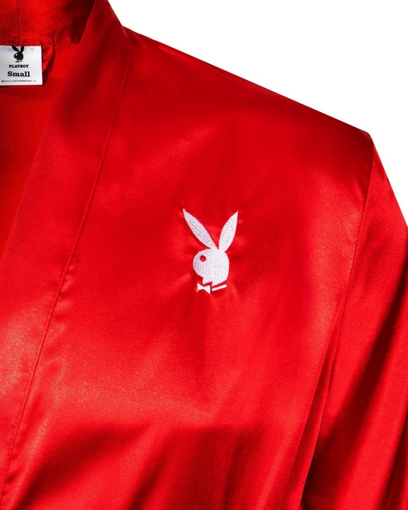 Pánské Doplňky Playboy Satin Mansion Robe | PLBY-592925