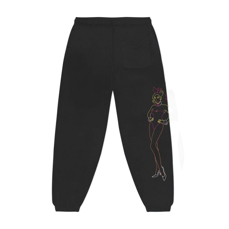 Pánské Kalhoty Jogger Playboy Bunny Outline | PLBY-592963