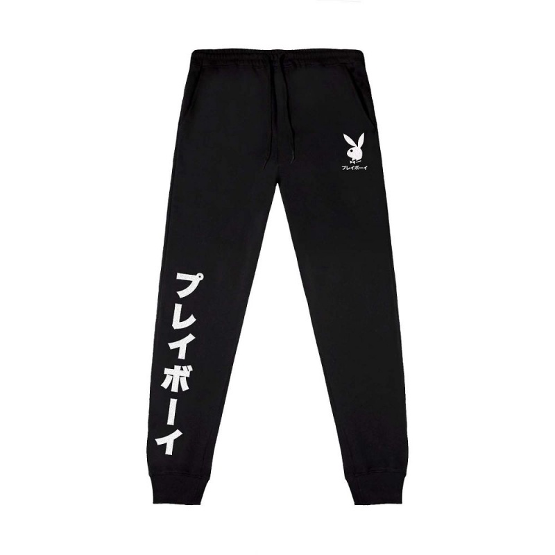 Pánské Kalhoty Jogger Playboy Japanese Rabbit Head Bílé | PLBY-592948