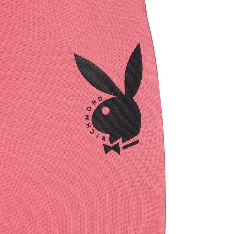 Pánské Kalhoty Jogger Playboy x John Richmond Classic Logo Fuchsie | PLBY-592971