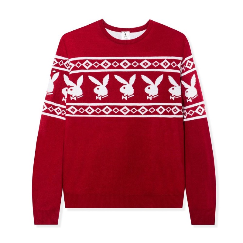 Pánské Mikina Playboy Rabbit Head Knit Černé | PLBY-593062