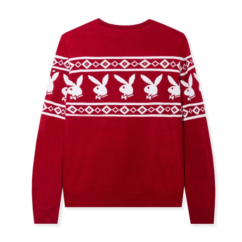 Pánské Mikina Playboy Rabbit Head Knit Černé | PLBY-593062