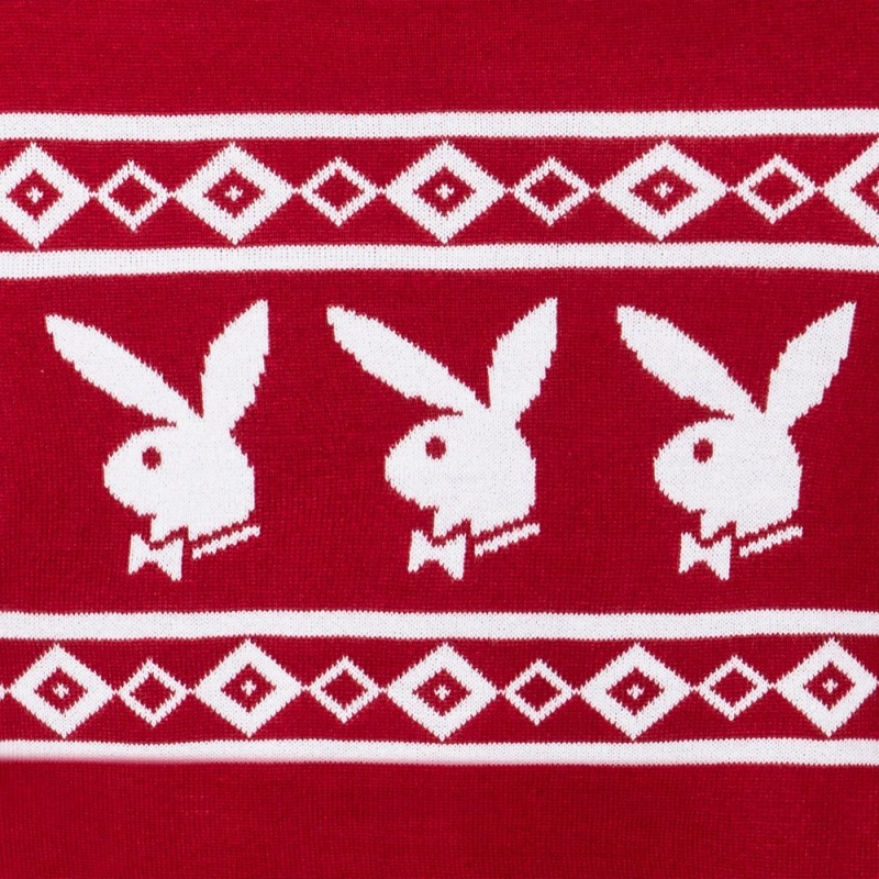 Pánské Mikina Playboy Rabbit Head Knit Černé | PLBY-593062