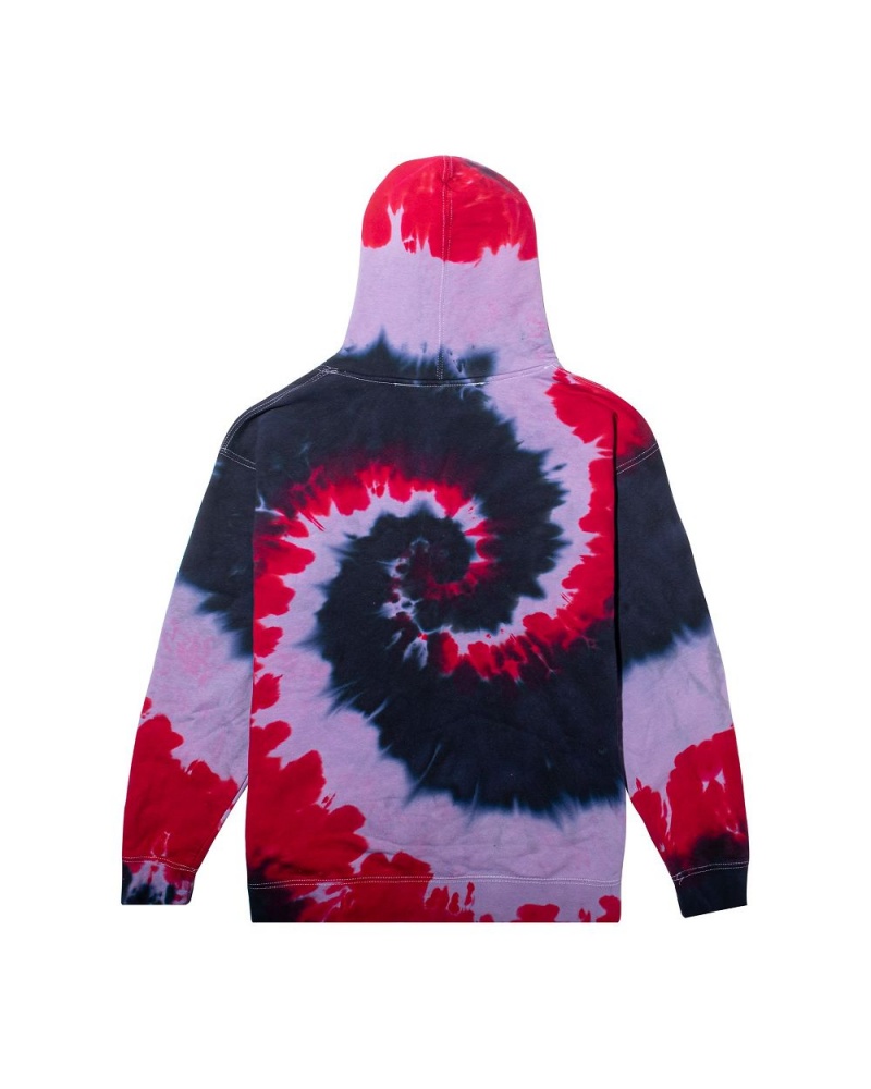 Pánské Mikina s Kapucí Playboy Tokyo Club Tie-Dye Fialové | PLBY-593014