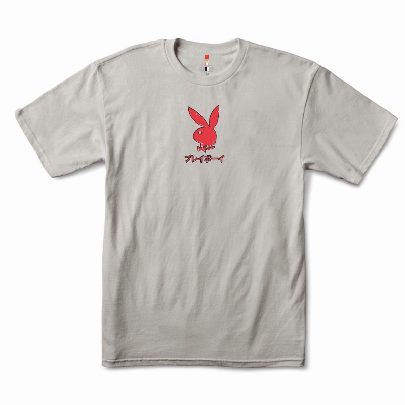 Pánské T-shirt Playboy Ace of Hearts Černé | PLBY-593244