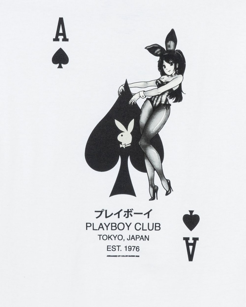 Pánské T-shirt Playboy Ace of Spades Černé | PLBY-593108