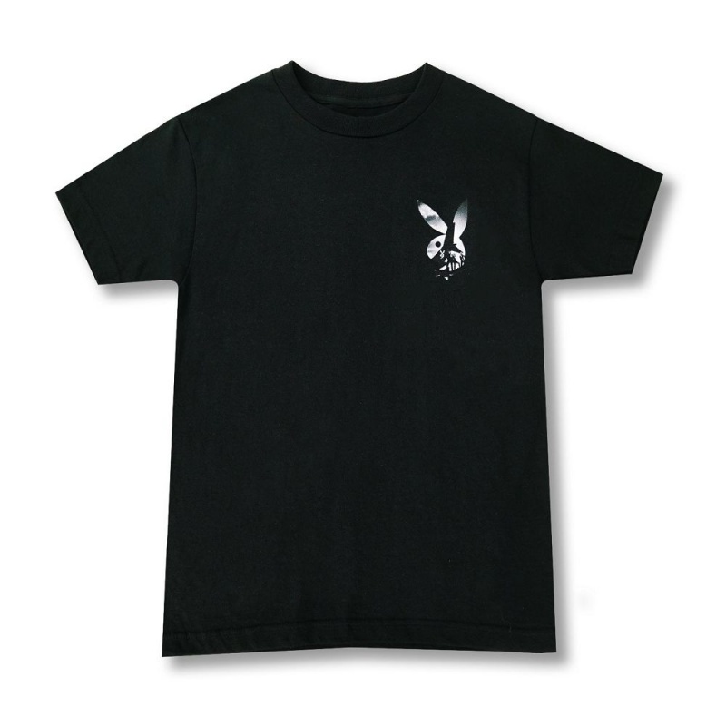 Pánské T-shirt Playboy DC9 Černé | PLBY-593128