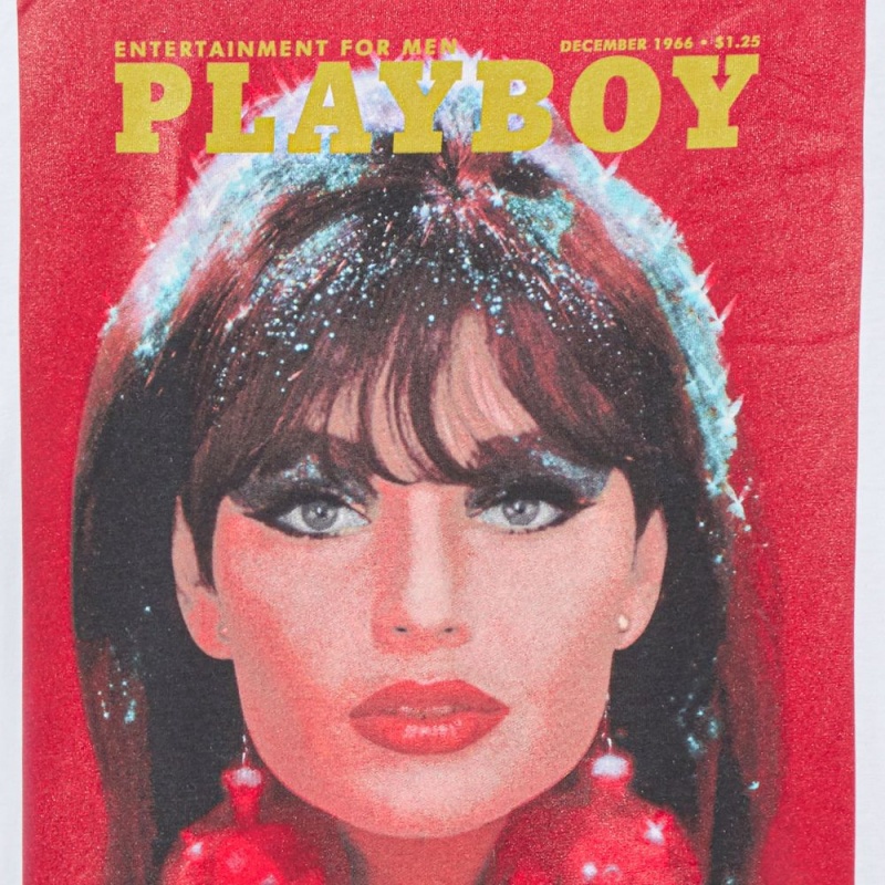 Pánské T-shirt Playboy December 1966 Cover Long Sleeve | PLBY-593219