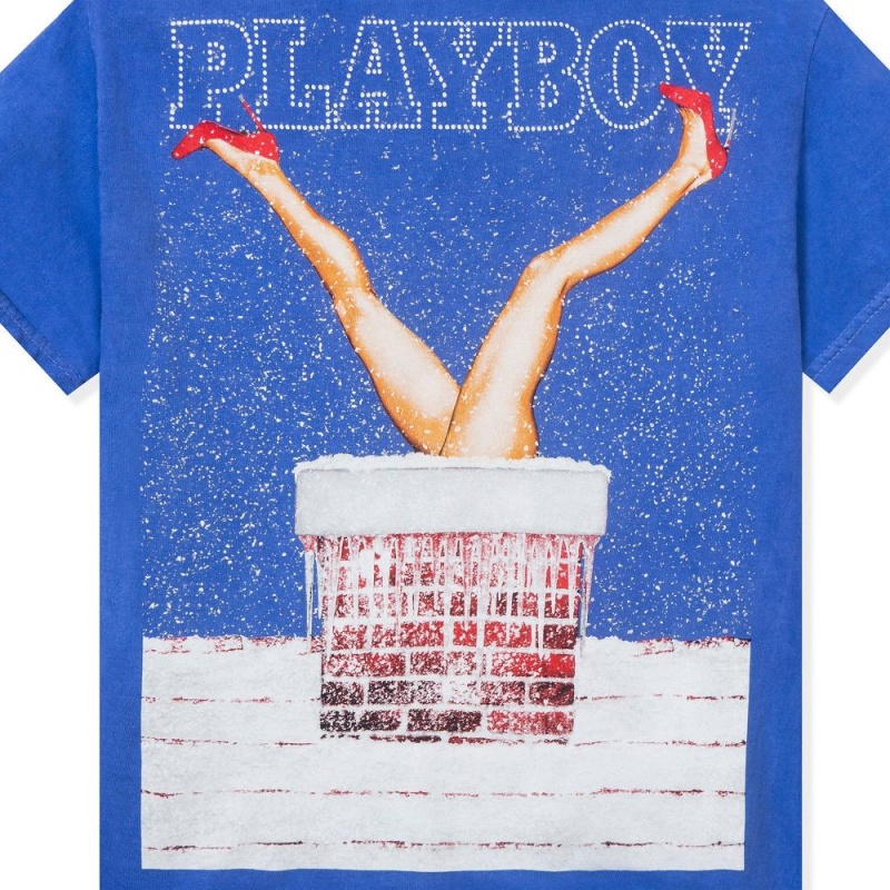 Pánské T-shirt Playboy December 2013 Pigment Washed | PLBY-593220