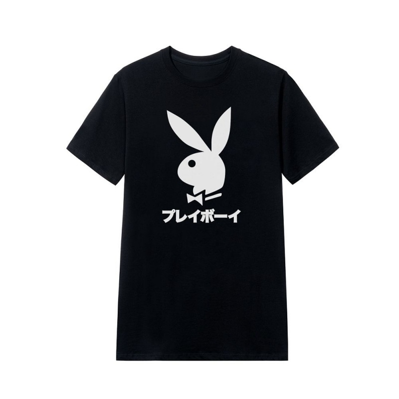 Pánské T-shirt Playboy Japanese Rabbit Head Bílé | PLBY-593133