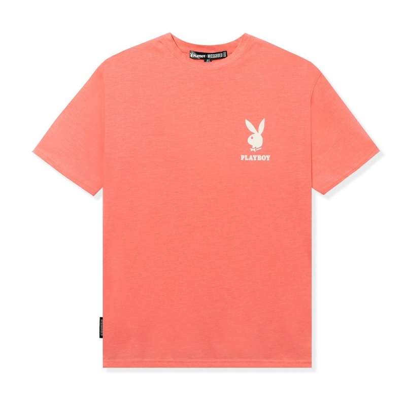 Pánské T-shirt Playboy Logo Oversized Mátově Zelená | PLBY-593232