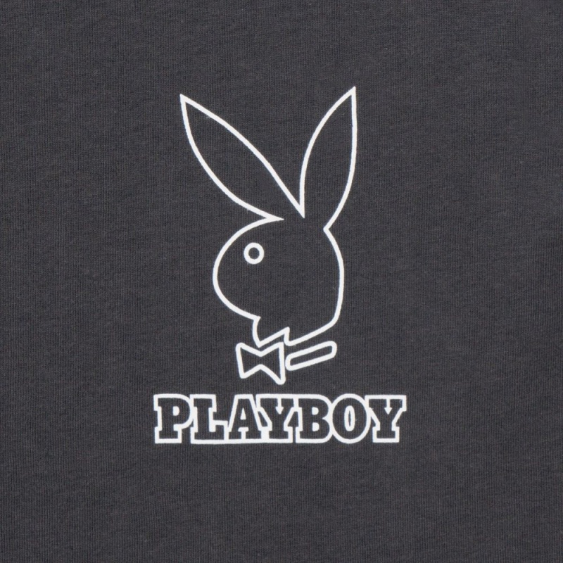 Pánské T-shirt Playboy Logo Oversized Mátově Zelená | PLBY-593232