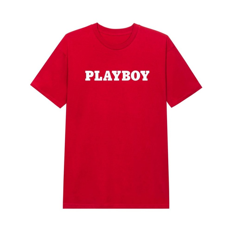 Pánské T-shirt Playboy Masthead Černé | PLBY-593158