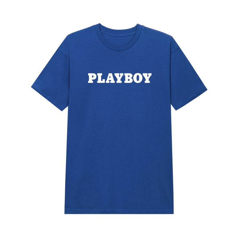 Pánské T-shirt Playboy Masthead Černé | PLBY-593158