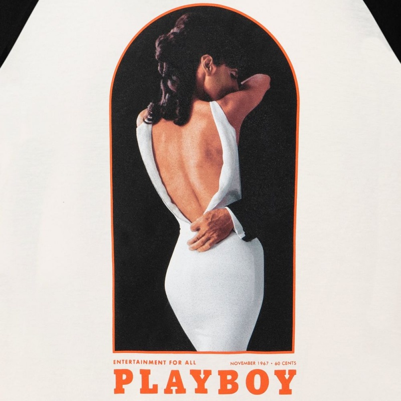 Pánské T-shirt Playboy November 1967 Raglan Baseball | PLBY-593225