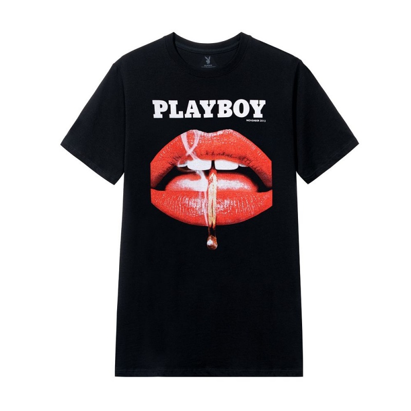 Pánské T-shirt Playboy November 2013 Cover Hnědé | PLBY-593259