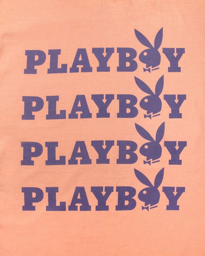 Pánské T-shirt Playboy Peach Grafická Koralove | PLBY-593263