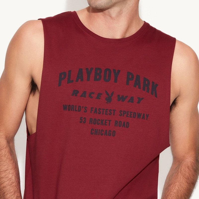 Pánské T-shirt Playboy Raceway Muscle k | PLBY-593188