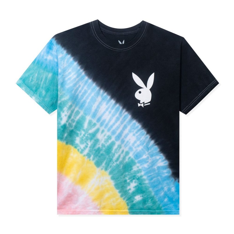 Pánské T-shirt Playboy Repeating Masthead Tie-Dye Blankyt | PLBY-593276