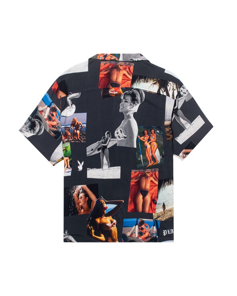 Pánské T-shirt Playboy Sandbar Button Up | PLBY-593258